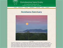 Tablet Screenshot of gondwanasanctuary.org